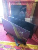 Three assorted out of commission TVs, no remotes (Please note: certain TVs currently have 3 amp plug