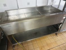 Moffat GOW 165N stainless steel, gas fired rectangular bain marie, serial no: 84938 LTI, approx