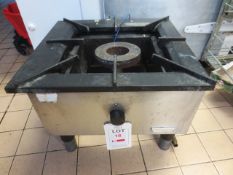 Stainless steel framed single ring gas fired burner