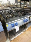 Electrolux, stainless steel, 4 ring gas fired hob, approx width 800mm