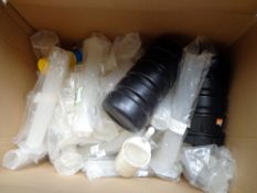 Various lot of bottles, cylinders, etc. contents as shown in image