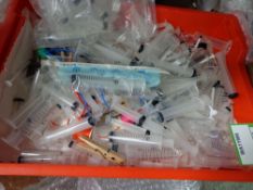 Syringes. Syringes, contents as shown in image