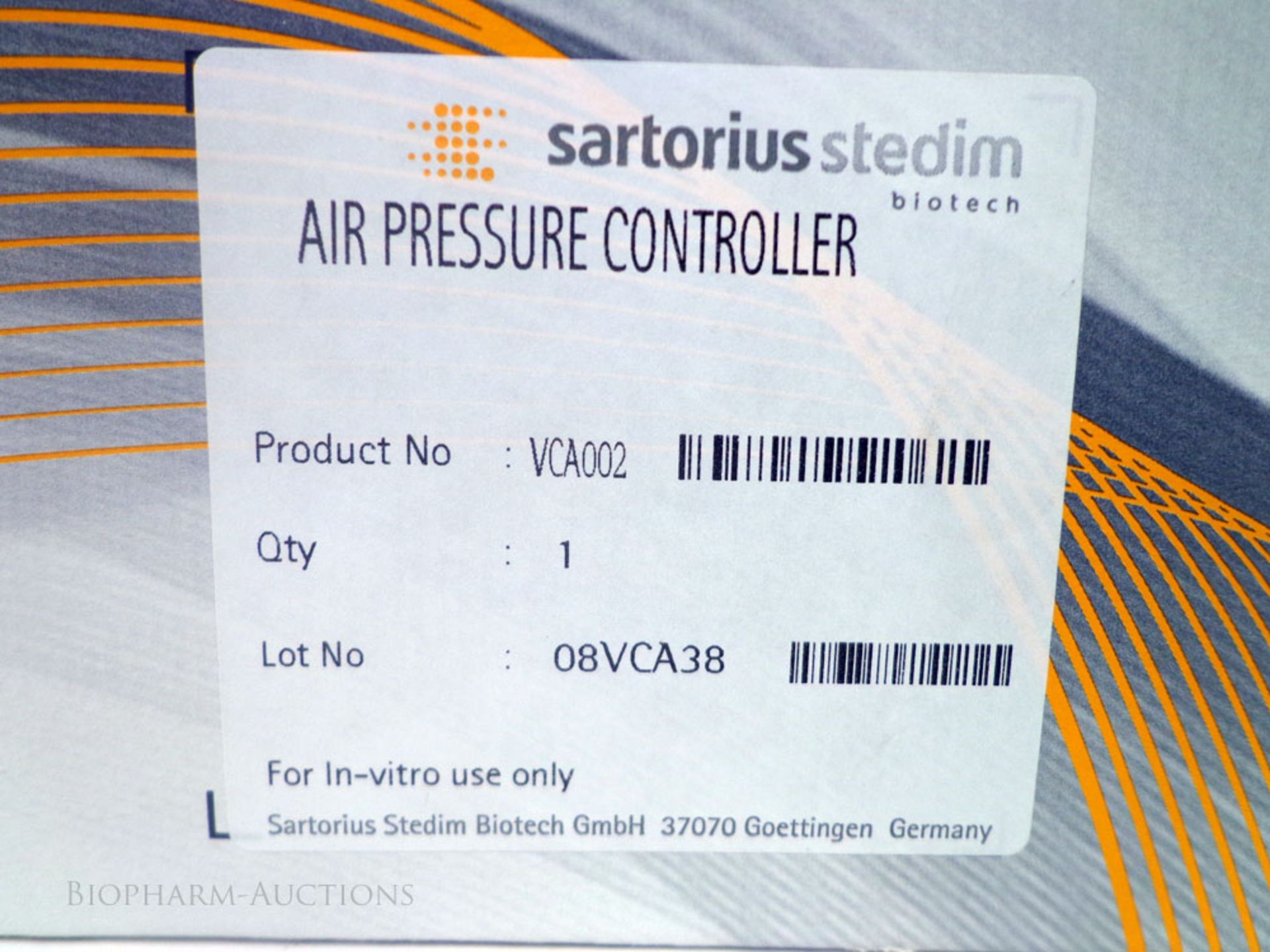 Sartorius stedim air pressure controller. Air pressure controller (APC), complete with pressure - Image 4 of 4