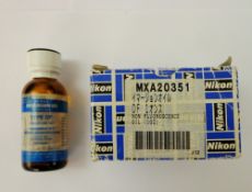 H P Cargille Laboratories Inc: Cargille Immersion Oil (Nikon Branded) Type DF, Ref 052467, Unused.