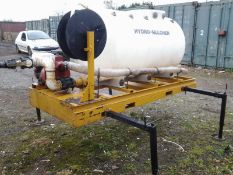 BLEC Hydro-seeder with 8hp Honda engine, 300gal tank, c/w hose and spraying nozzles for...