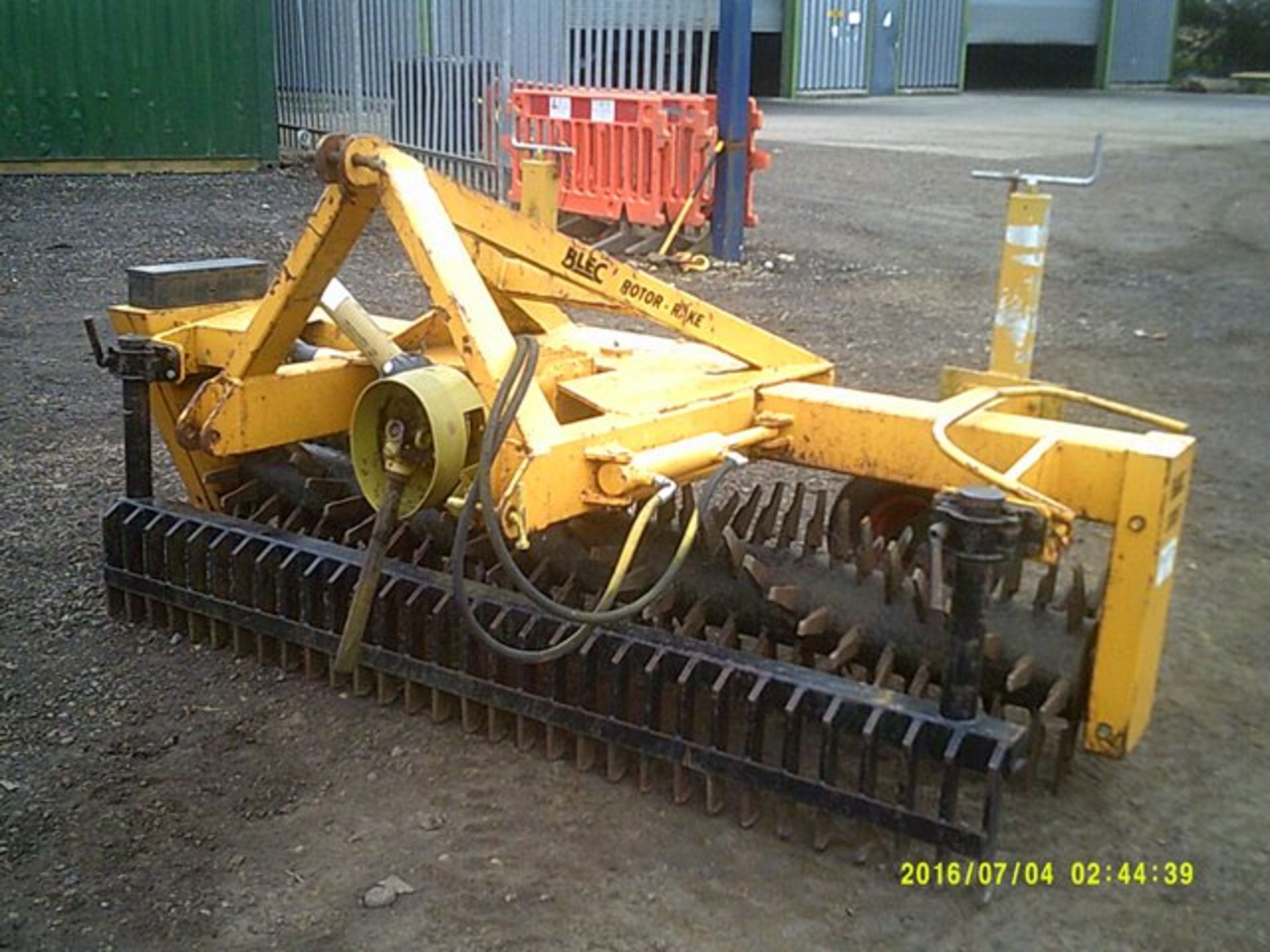 Blec SR8 stone rake, 2.55m wide approx.