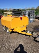 Chiefton 2500 litre twin axle trailed bowser with solar power charger and fuel pump