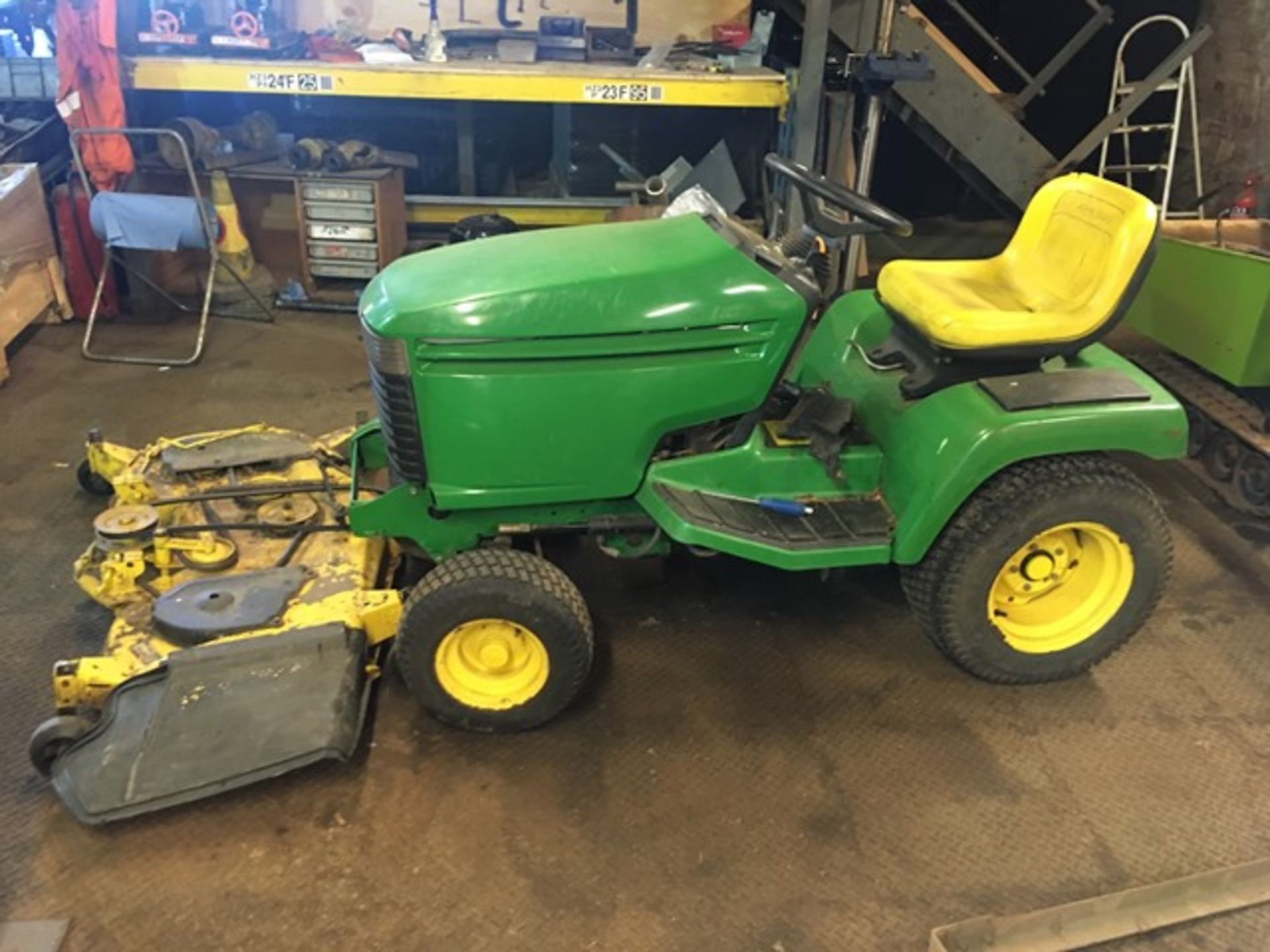 John Deere 355D ride on rotary mower