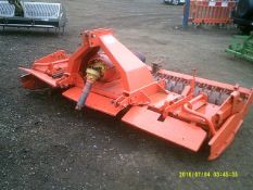 Kuhn power harrow 2.5m wide, fitted with packer roller. Serial no. R0019, year 1989