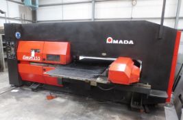 Amada Europe 255 CNC rotary turret punch, serial no: 255003 (2001), max tonnage 200KN (20 ton),