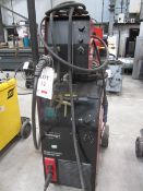 Murex Transweld Challenger 400 welder, serial no: 448-117-1065, with Murex Transmatic 4C wire