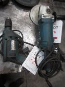 Makita 7" angle grinder, 240v and Makita HP1641 drill, 240v