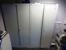 Two steel framed Storage Connects full height storage cabinets