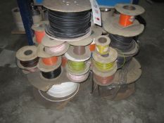 Quantity of assorted reels of electrical wire