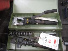 Two OPT THX-185 hydraulic crimping tools (1 - spares only)