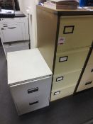 One 4-drawer and one 2-drawer filing cabinet