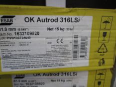 Reel of ESAB OK Autrod 316 LSi welding wire, 1.0mm