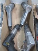 Four assorted pneumatic drills