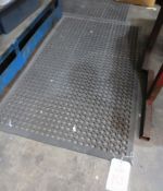 Approx 13 rubber non slip floor mats, located throughout the premises