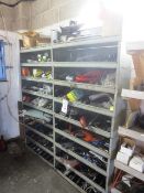 Assorted Optare, Iveco and other motor spares, as lotted, with 2 bays of racking