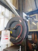 Sealey wall mounted pneumnatic hose reel (Please note: A work Method Statement and Risk Assessment