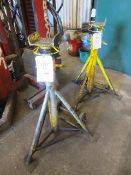 Pair of high mobile axle stands...