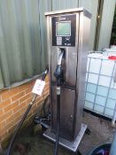 Fuel Tek FT1000 stainless steel fuel dispensing station, with key code pad, Datatag insert, hose,