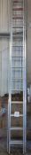 Aluminium 14 rung double ended ladder