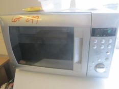 Microwave oven, 900 watt capacity and table top refridgerator