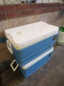 Two Ingloo Maxcold cool boxes, large