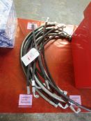 Assorted hydraulic hoses, as lotted (unused) - 10 units