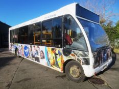 Optare Solo 29 seater/8 standing (1 wheelchair for 5 standing) service bus, type M880, with red