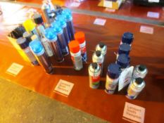 Assorted lubricant and other sprays