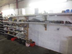 Assorted Optare, Iveco and other motor spares, as lotted, mounted on 5 shelves