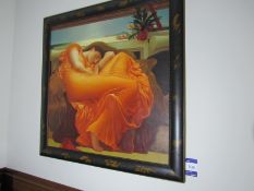 “Sleeping Lady” framed Artwork, 1200mm x 1200mm