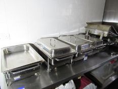 Quantity various stainless steel Food Holder/Warmers