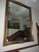 Large wall mounted ornate Mirror, 96in x 70in (this lot requires a risk assessment and method