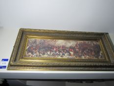 “Battle Scene” framed Artwork, 520mm x 1150mm