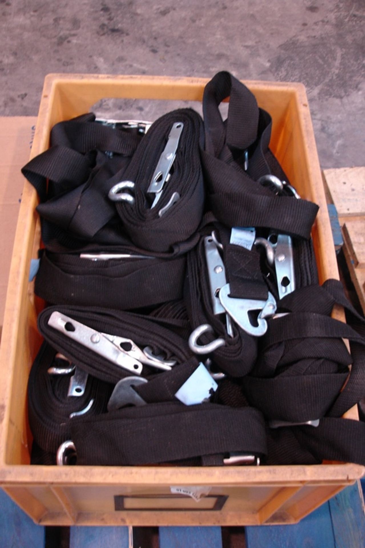 Box of lorry straps