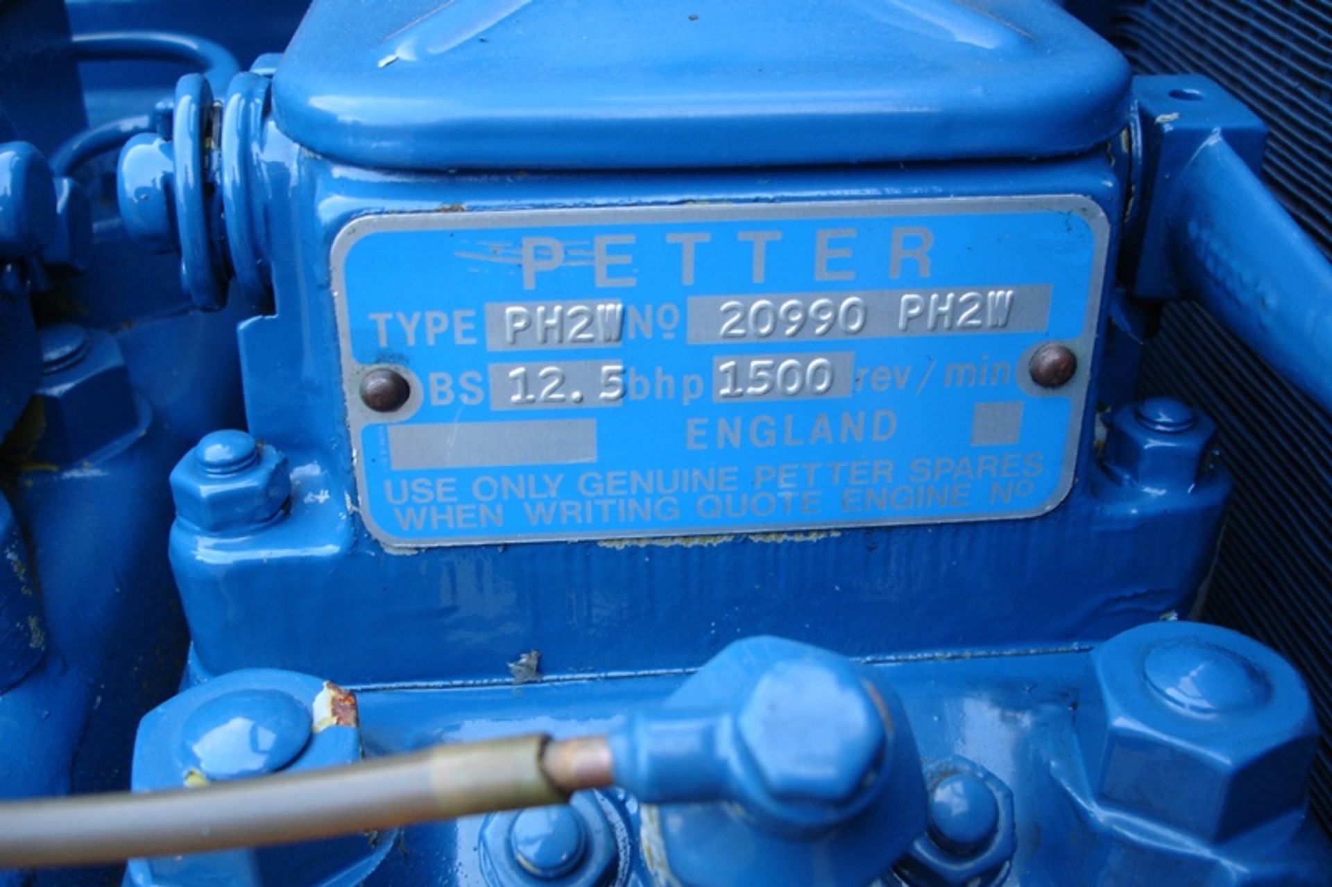 Skid Mounted Petter Diesel Generator - Image 7 of 8