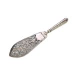 An antique George III Sterling Silver fish slice by Charles Aldridge & Henry Green, London 1778. The