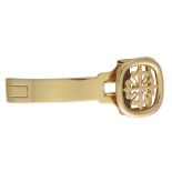 A Patek Philippe deployant clasp / buckle in 18ct yellow gold, stamped â€˜Patek Philippe Geneveâ€™