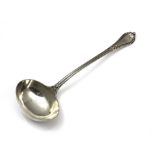 A rare antique Victorian Sterling Silver soup ladle by George Adams, London 1859. In Grecian