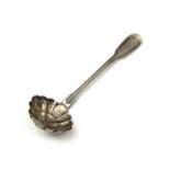 An antique late 19th Century French Silver sifter spoon / ladle by Christofle c1890. Stamped twice