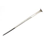 A rare antique George IV Sterling Silver meat skewer by William Elliott or William Eaton, London