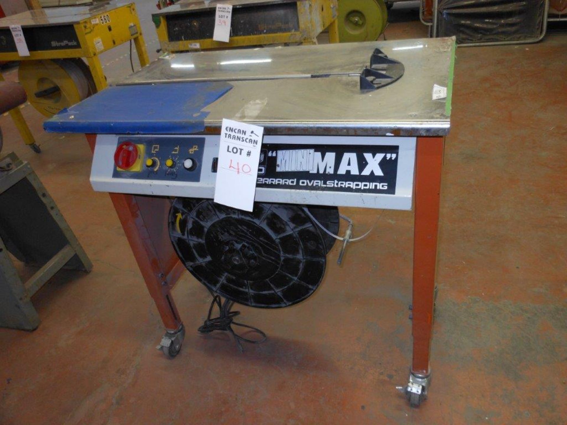 GERRARD-OVAL STRAPPING MACHINE, MOD: LMME, 115 V. 60 HZ, 10 A.