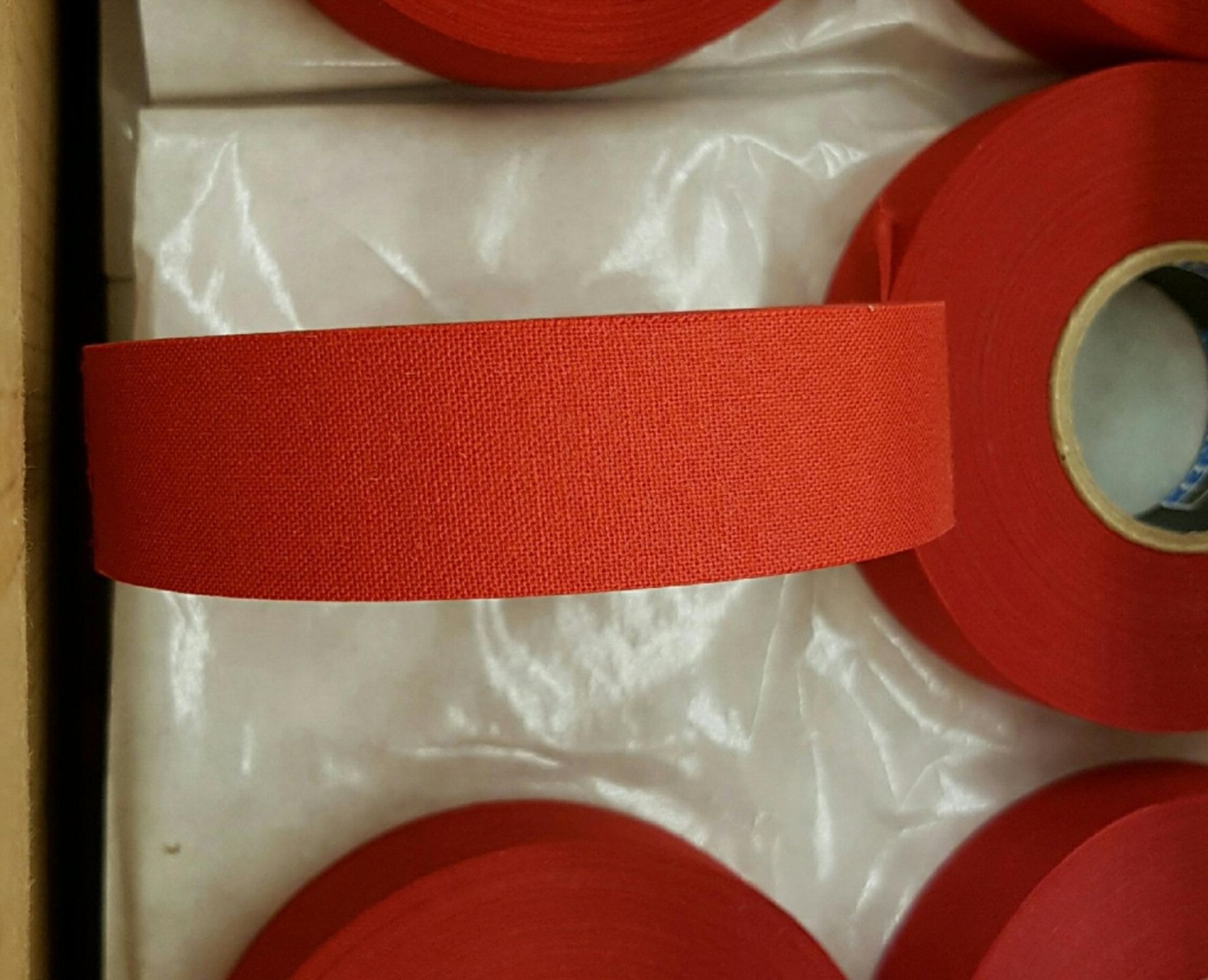 1 BOXE OF 36 RED HOCKEY STICKS TAPE - Image 2 of 3