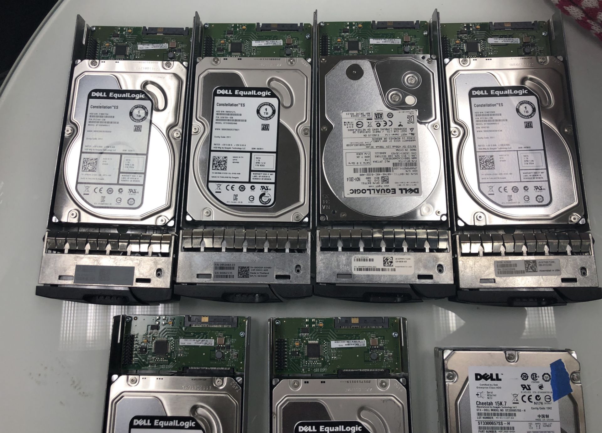 7 HARD DRIVES, ALL FROM NETWORKING SET UP BCBG - Image 3 of 3