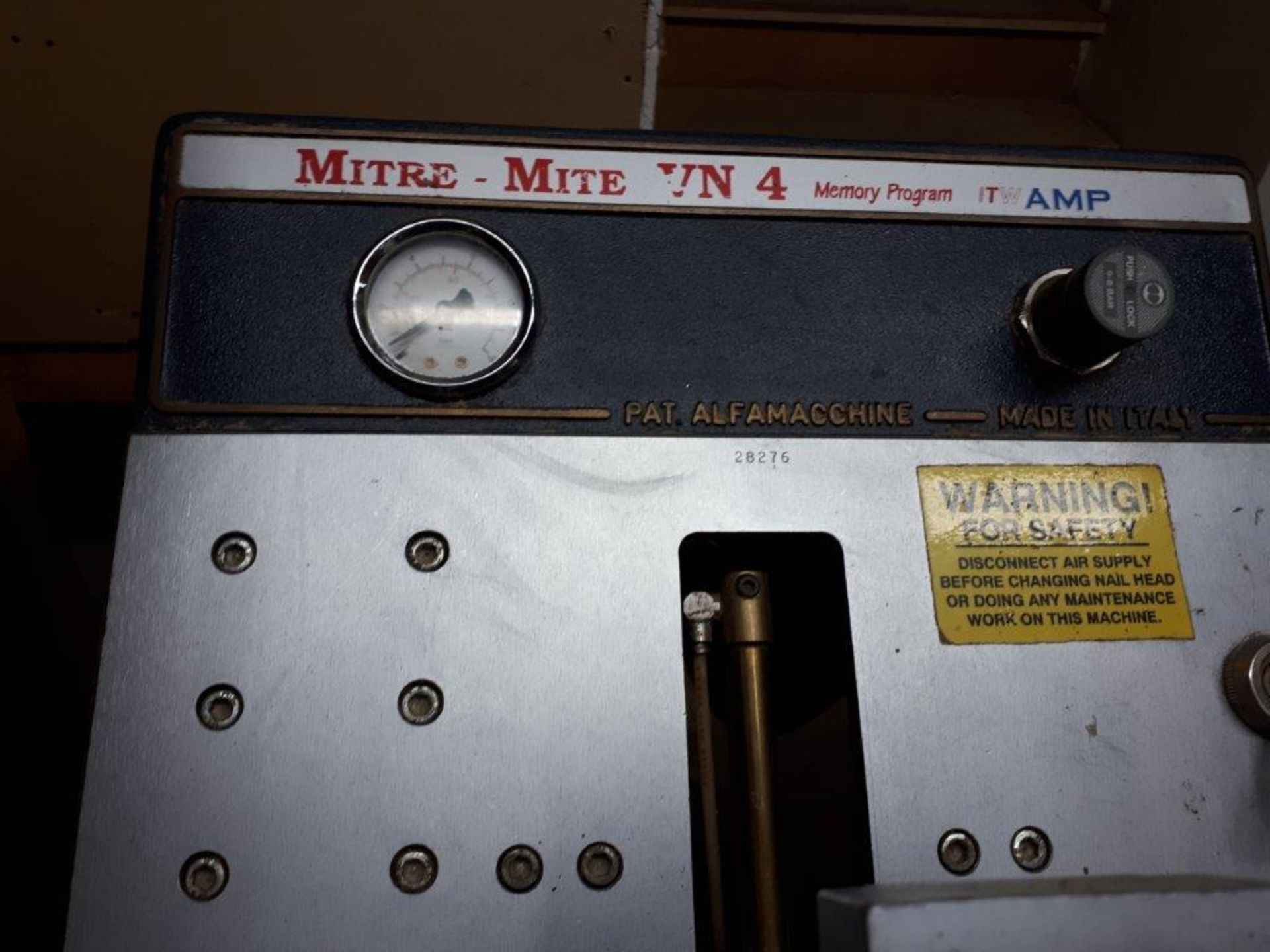 "MITER MITE" FRAME NAILER,mod: VN4-MEMORY PROGRAM ITW AMP - Image 5 of 5