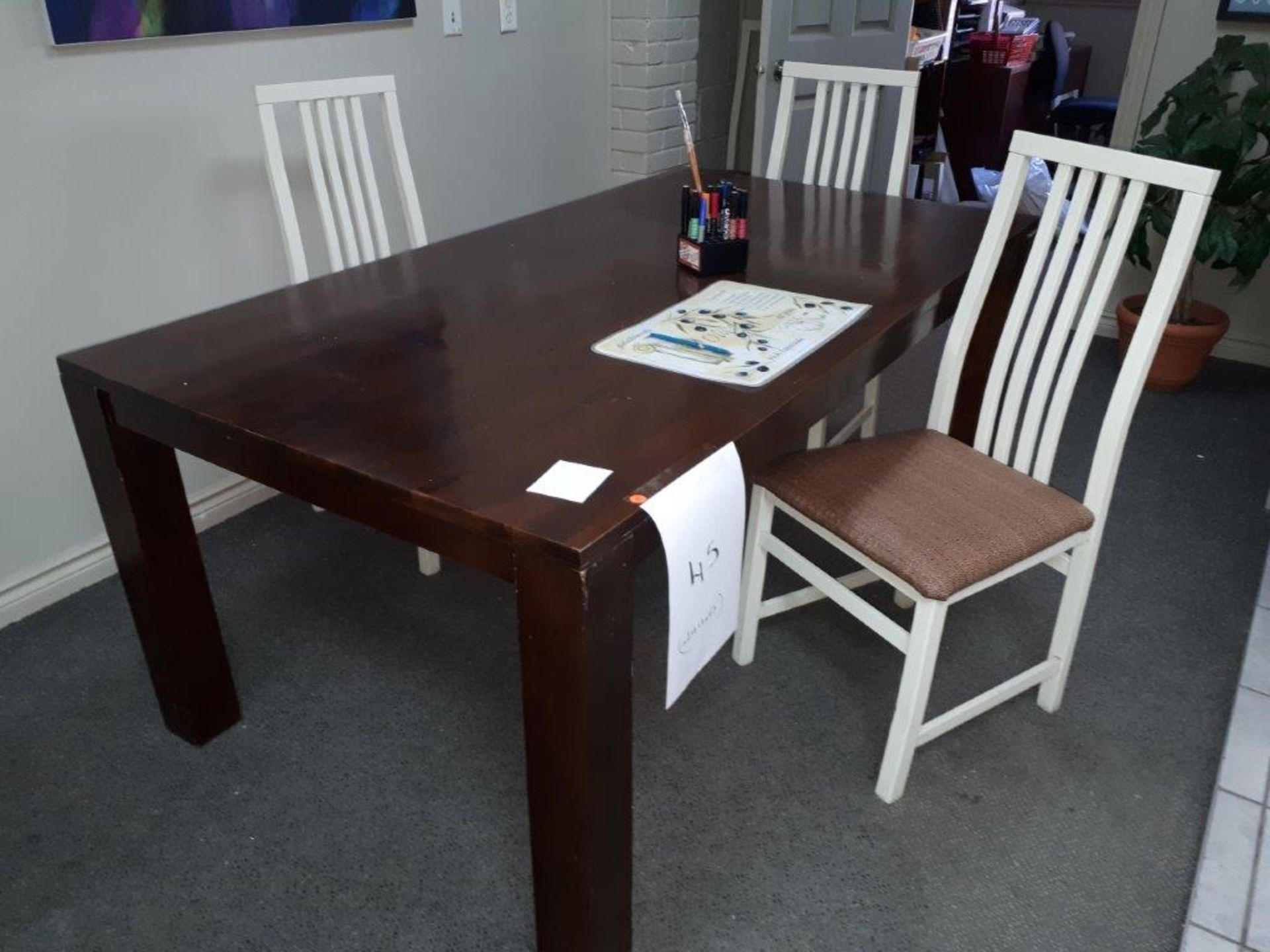 LOT: TABLE & (4) CHAIRS - Image 2 of 2